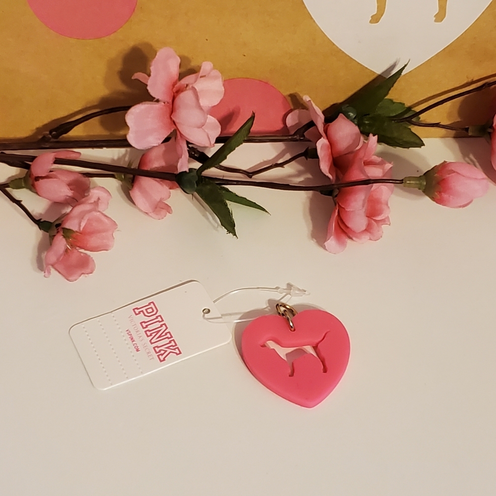 VS PINK Dog Mini Keychain